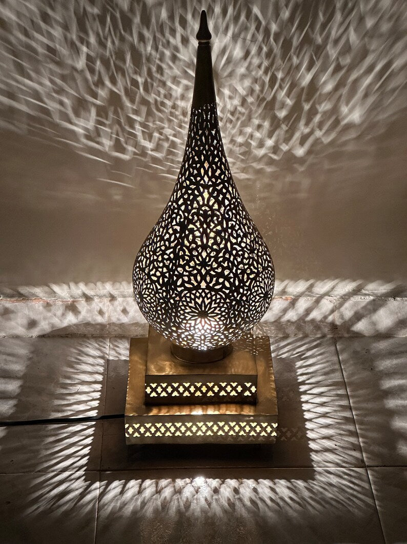 MOROCCAN TABLE & FLOOR LAMP , JAWAHIR