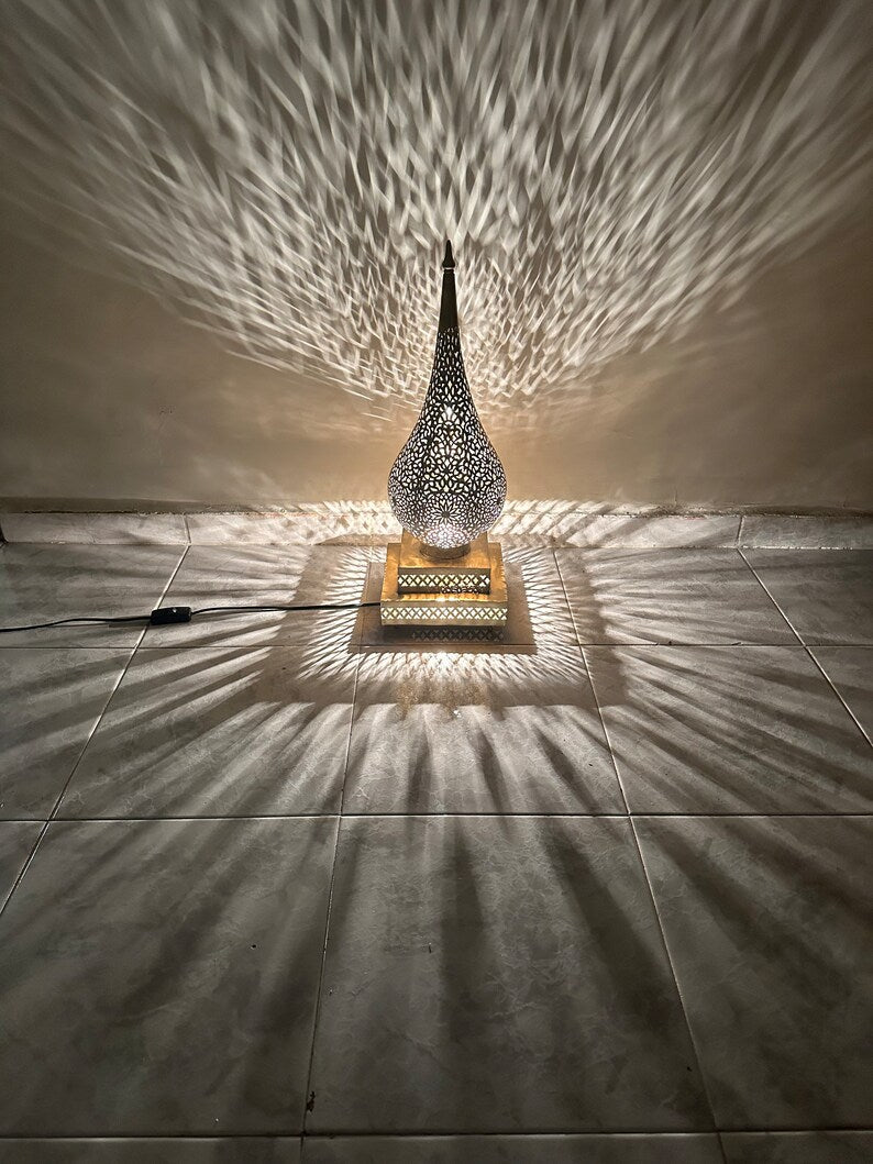 MOROCCAN TABLE & FLOOR LAMP , JAWAHIR