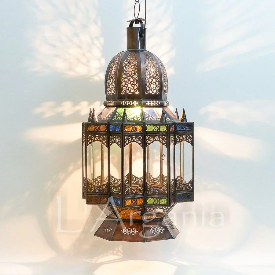 Hanging Lantern with Andalusian style – Reflect a Beatiful Design with Moroccan style – Luxury for Outdoor and Indoor Lighting Decor