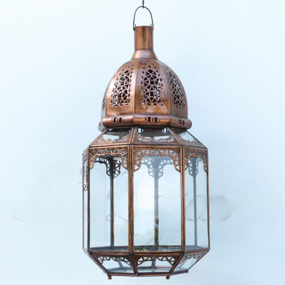 Lantern Glass Lamp – Reflect Beautiful Design with Moroccan Style – Luxury for Outdoor garden and Indoor Lighting Decor