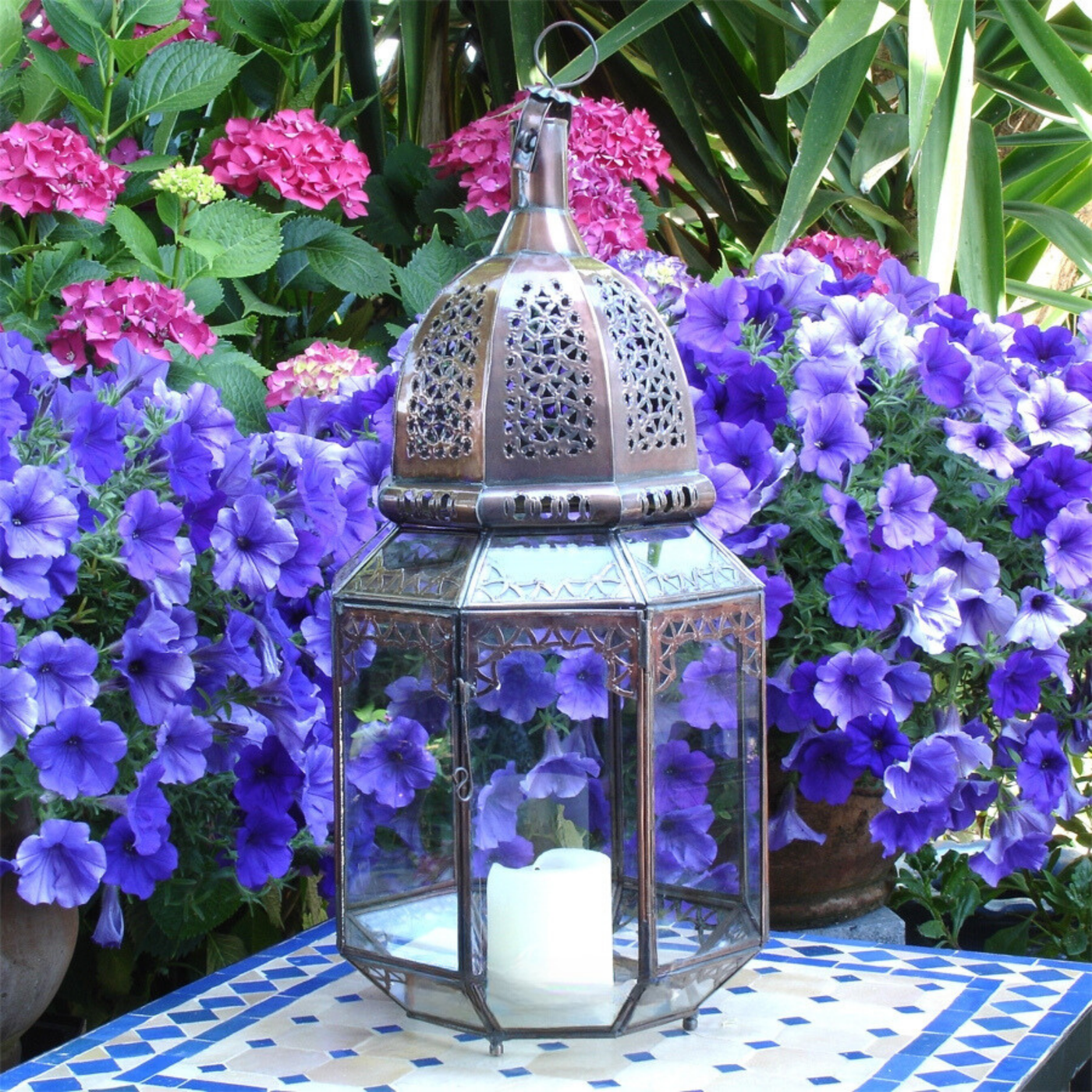 Lantern Glass Lamp – Reflect Beautiful Design with Moroccan Style – Luxury for Outdoor garden and Indoor Lighting Decor