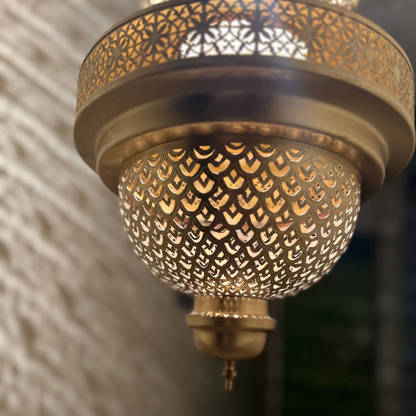 BRASS CEILING LIGHT , FOUAD