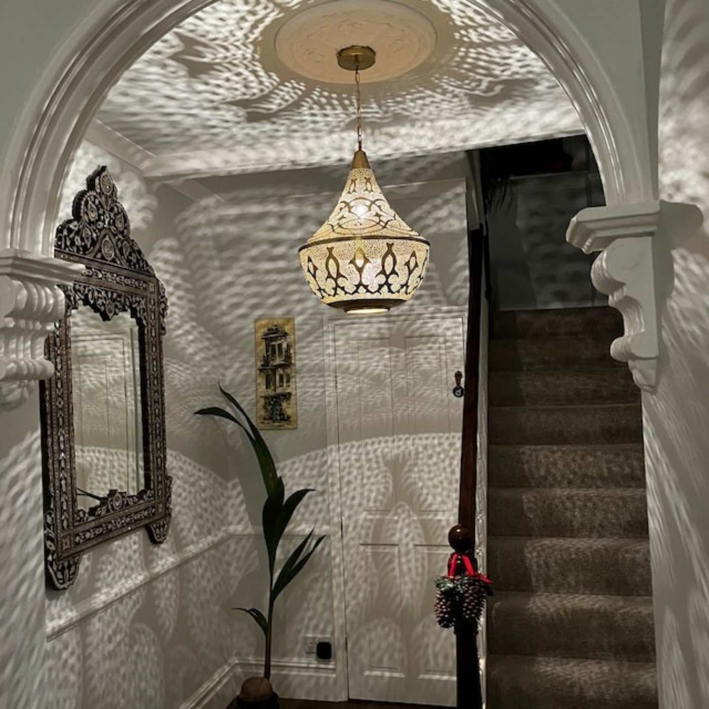 BRASS CEILING LIGHT - YUSSRA