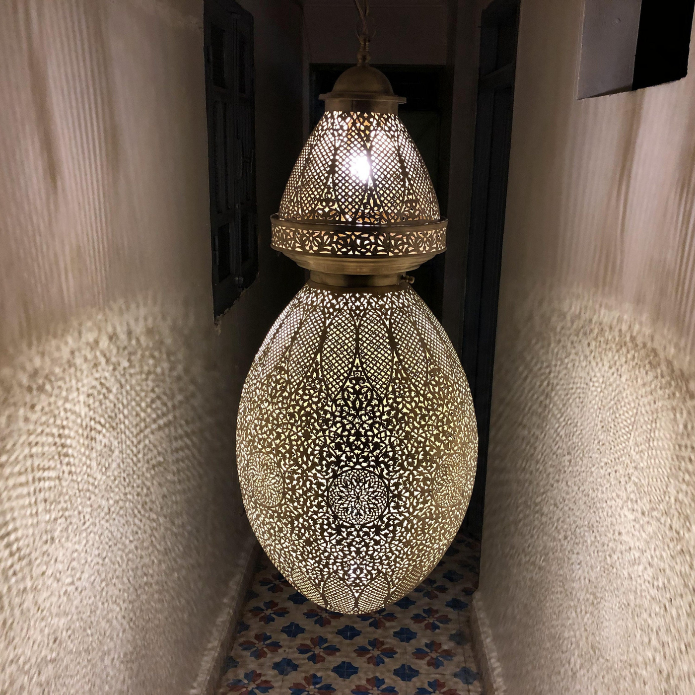 BRASS CEILING LIGHT , ASHRAF
