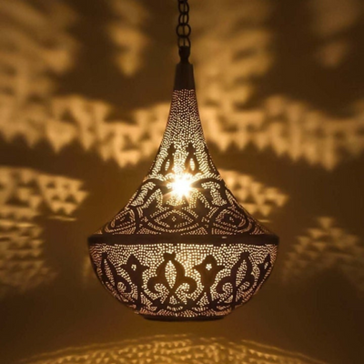 BRASS CEILING LIGHT - YUSSRA