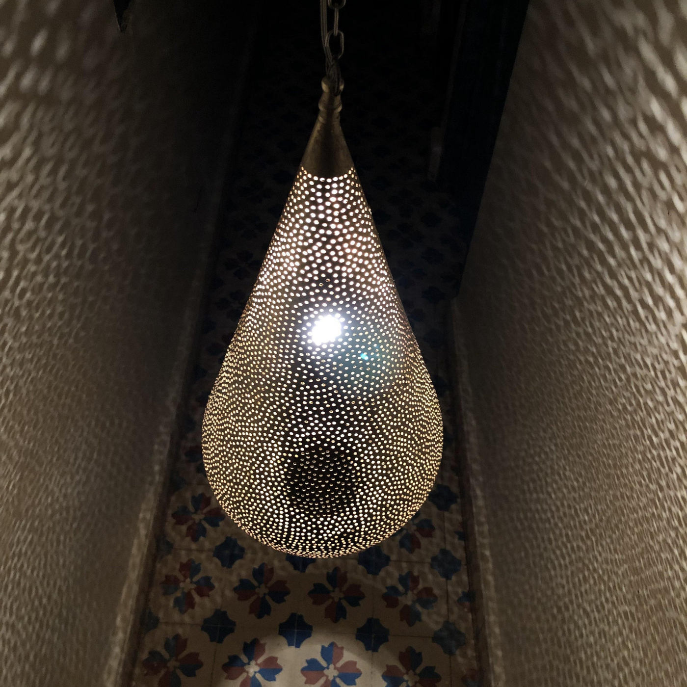 BRASS CEILING LIGHT , DAMAA