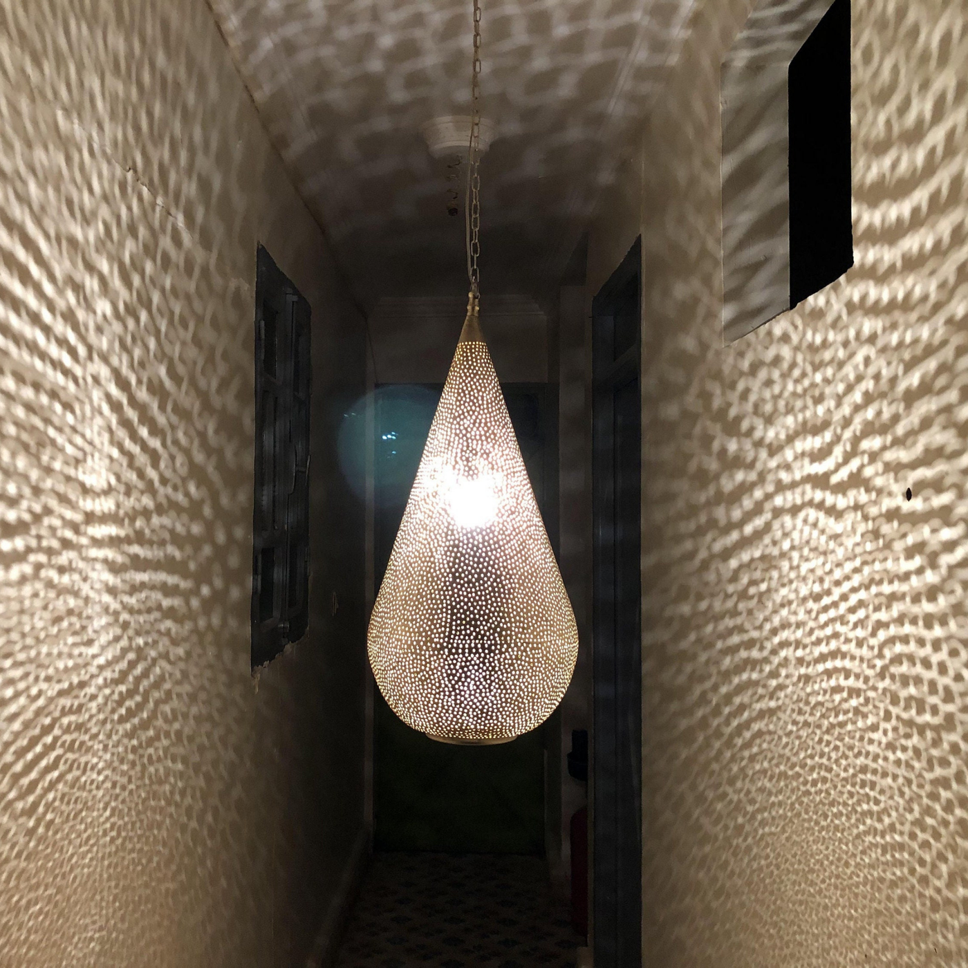 BRASS CEILING LIGHT , DAMAA