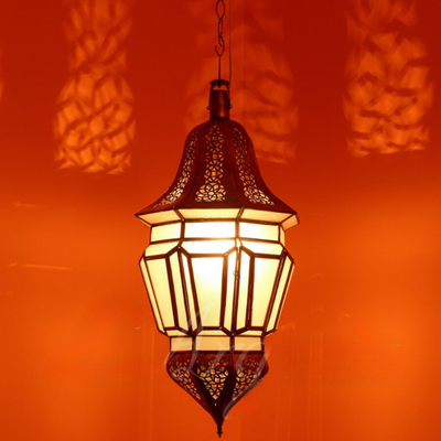 Hanging Lantern with Andalusian Style – Moroccan Design, Luxury for Indoor & Outdoor Lighting Decor