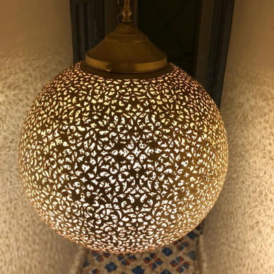 BRASS CEILING LIGHT , KOORA