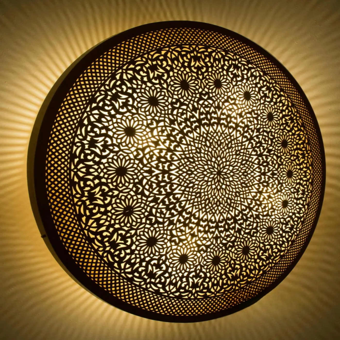 Handcrafted Brass Wall Sconce – Warmth & Style, Flush Mount – Perfect for Moroccan-Inspired Décor
