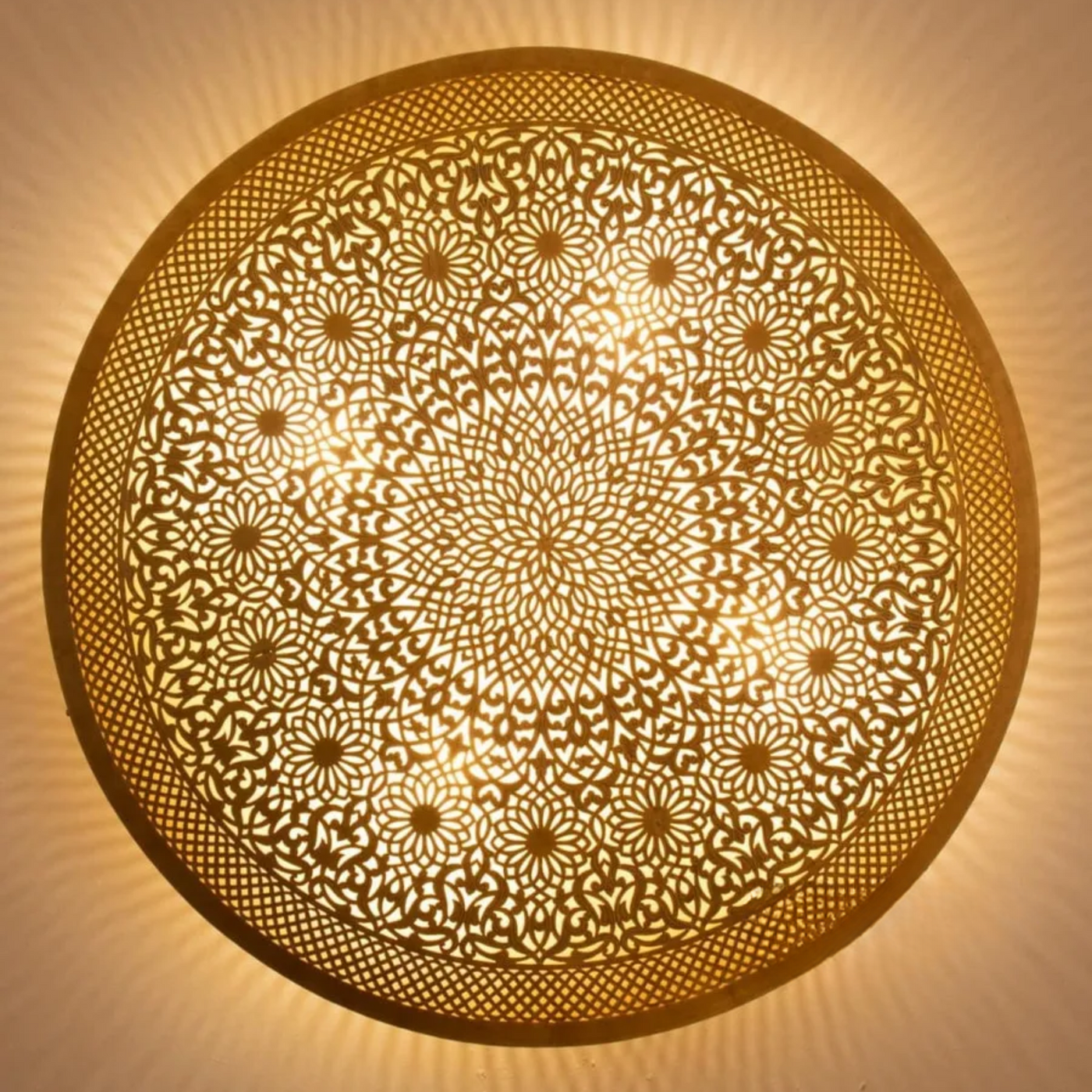 Handcrafted Brass Wall Sconce – Warmth & Style, Flush Mount – Perfect for Moroccan-Inspired Décor