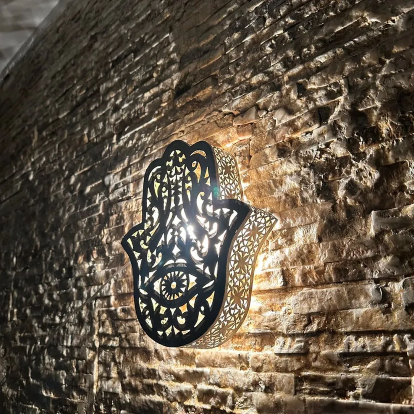 BRASS WALL SCONCE, KHEMISSA