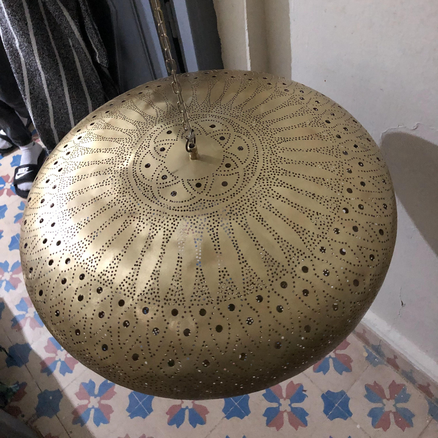 BRASS CEILING LIGHT , KHOBZA OPEN BOTTOM