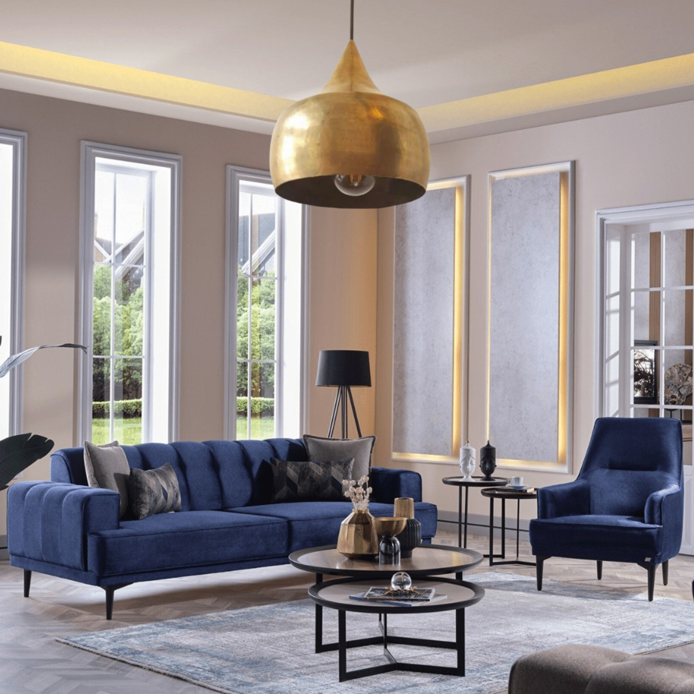 Gold Dome Pendant Light, Moroccan Minimalist Style – Luxury for Traditional or Modern Décor