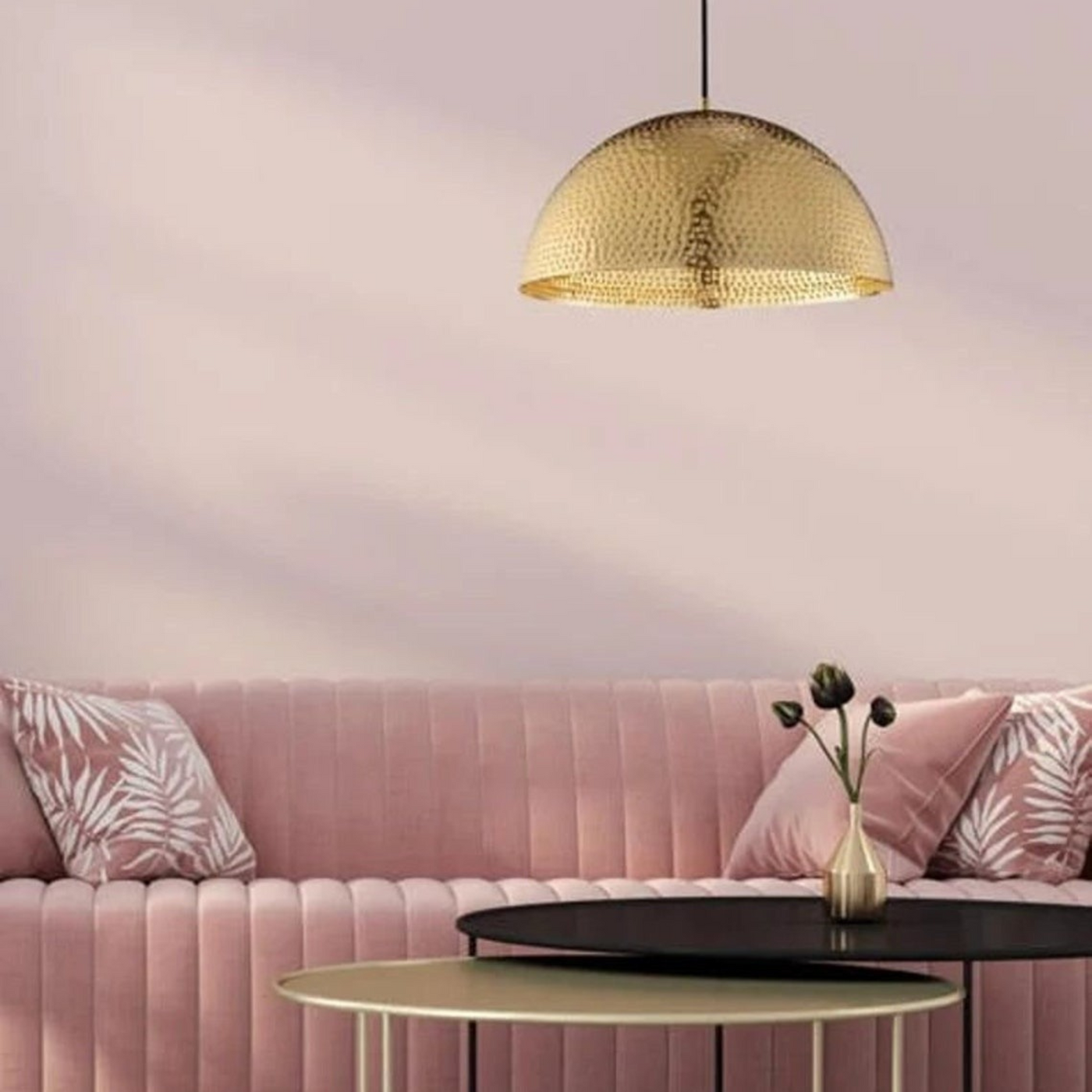 Gold Dome Ceiling Fixture, Ready to Install – Luxury for Kitchen Lighting