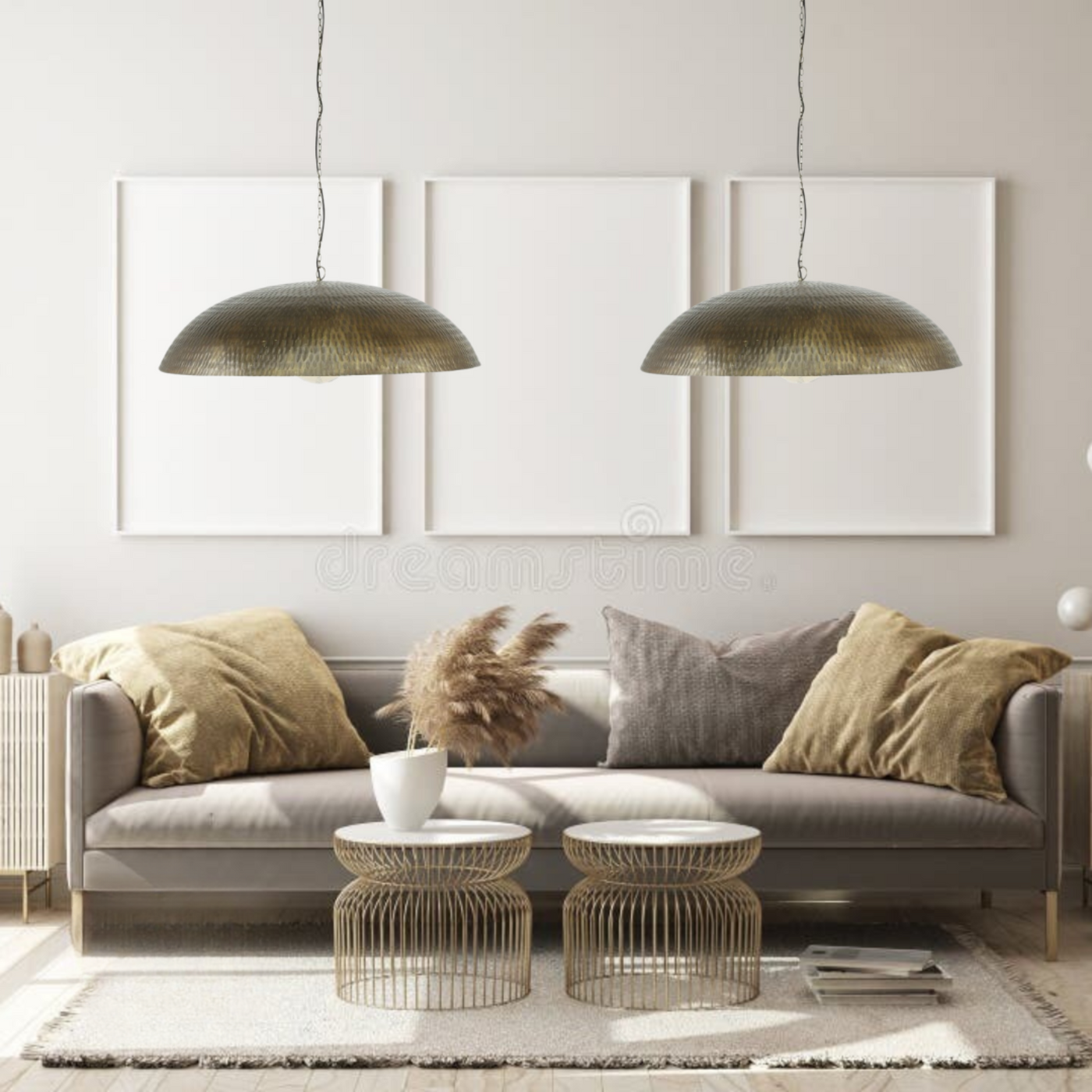 Hammered Dome Ceiling Lamp, Modern Design, Ready to Install – Perfect for Luxury Lighting Décor