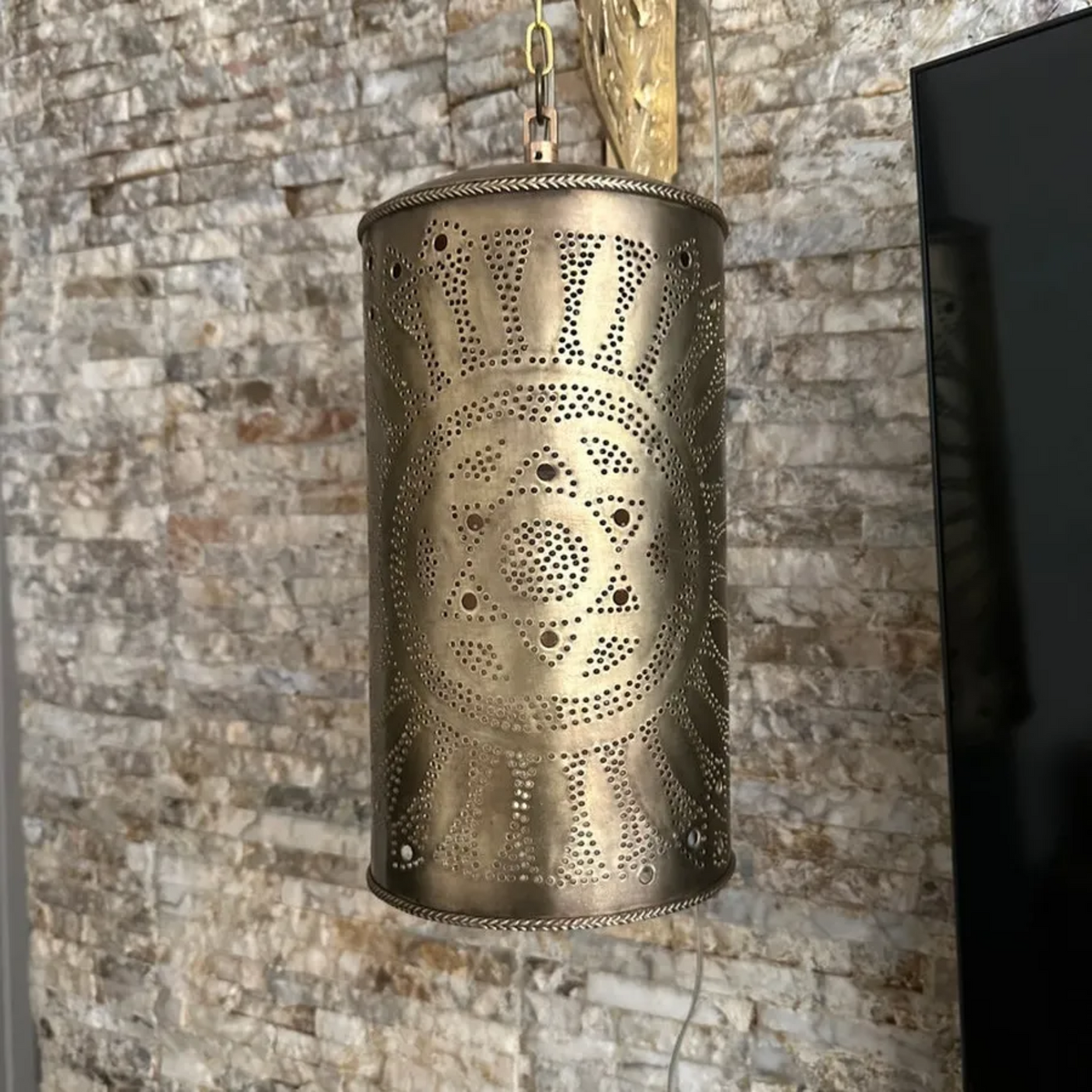 BRASS WALL SCONCE, RIHAB