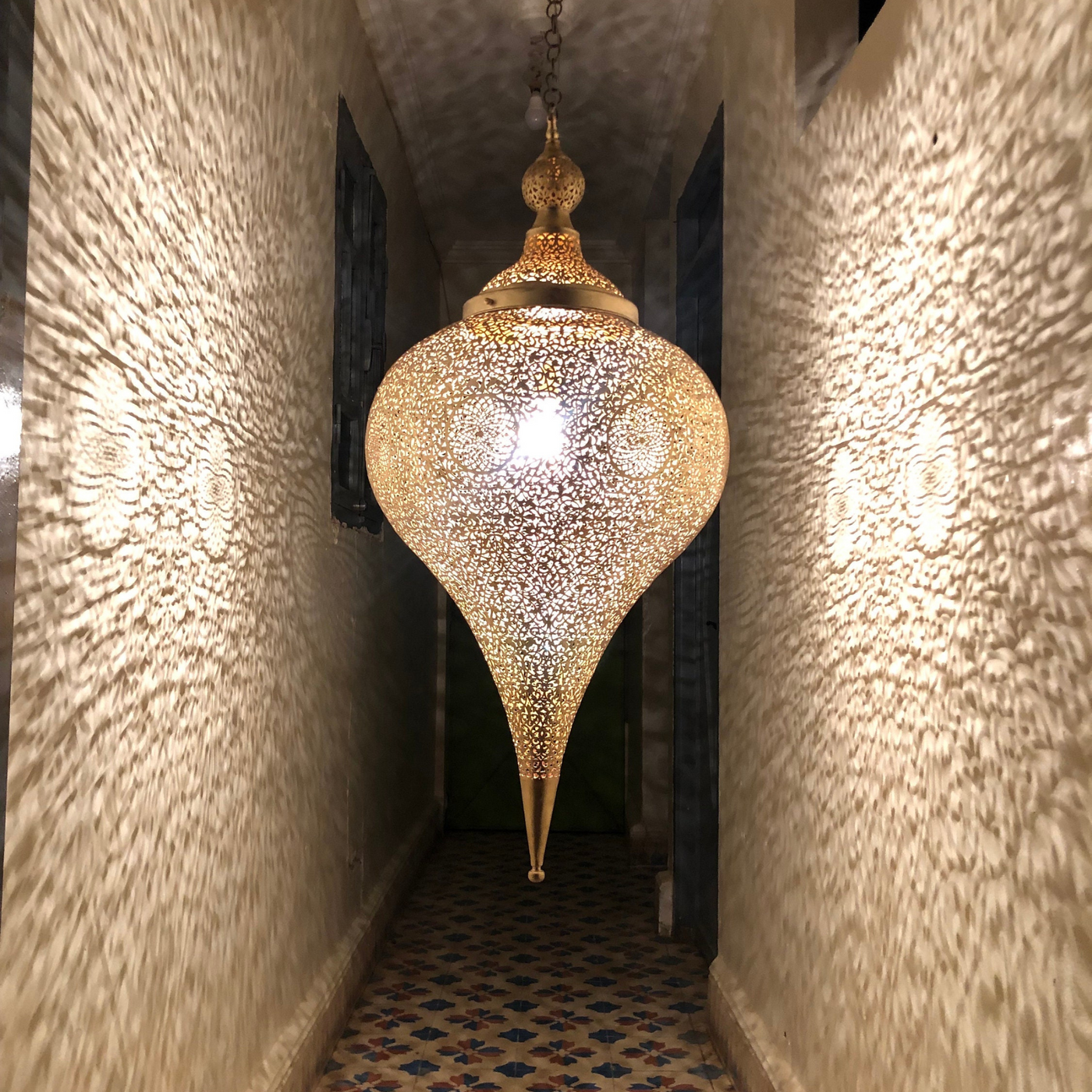 BRASS CEILING LIGHT , SALIMAH