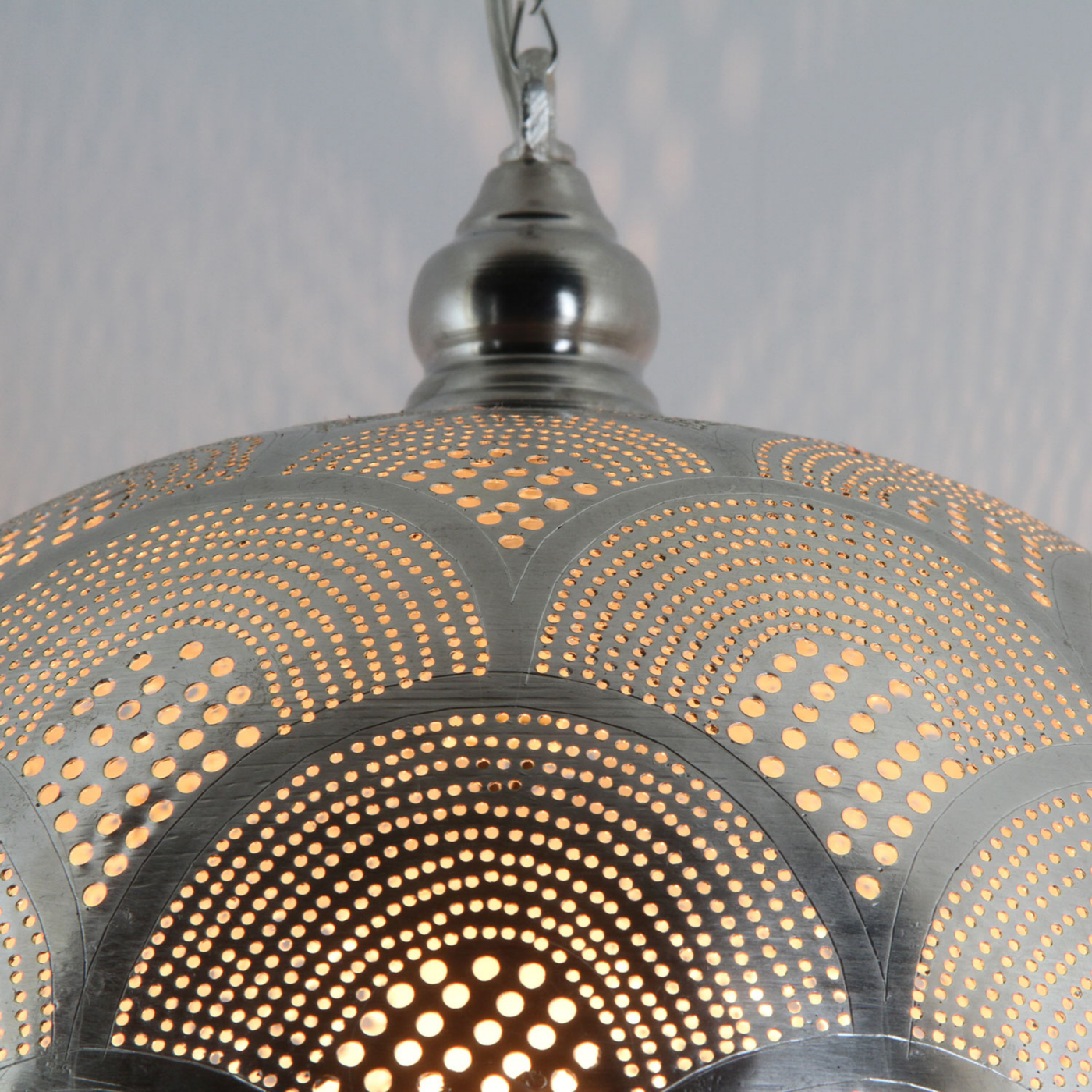 Luxury Brass Ceiling Lamp – Hand Engraved with Moroccan Style, Romantic Design – Perfect for Kitchen & Indoor Décor