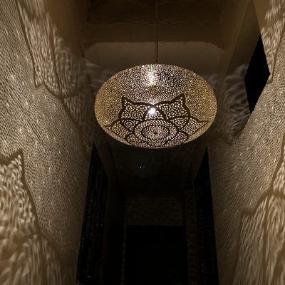 Creative Ceiling Lamp – Moroccan Hand Engraving, Romantic Design for Indoor & Outdoor Lighting Décor