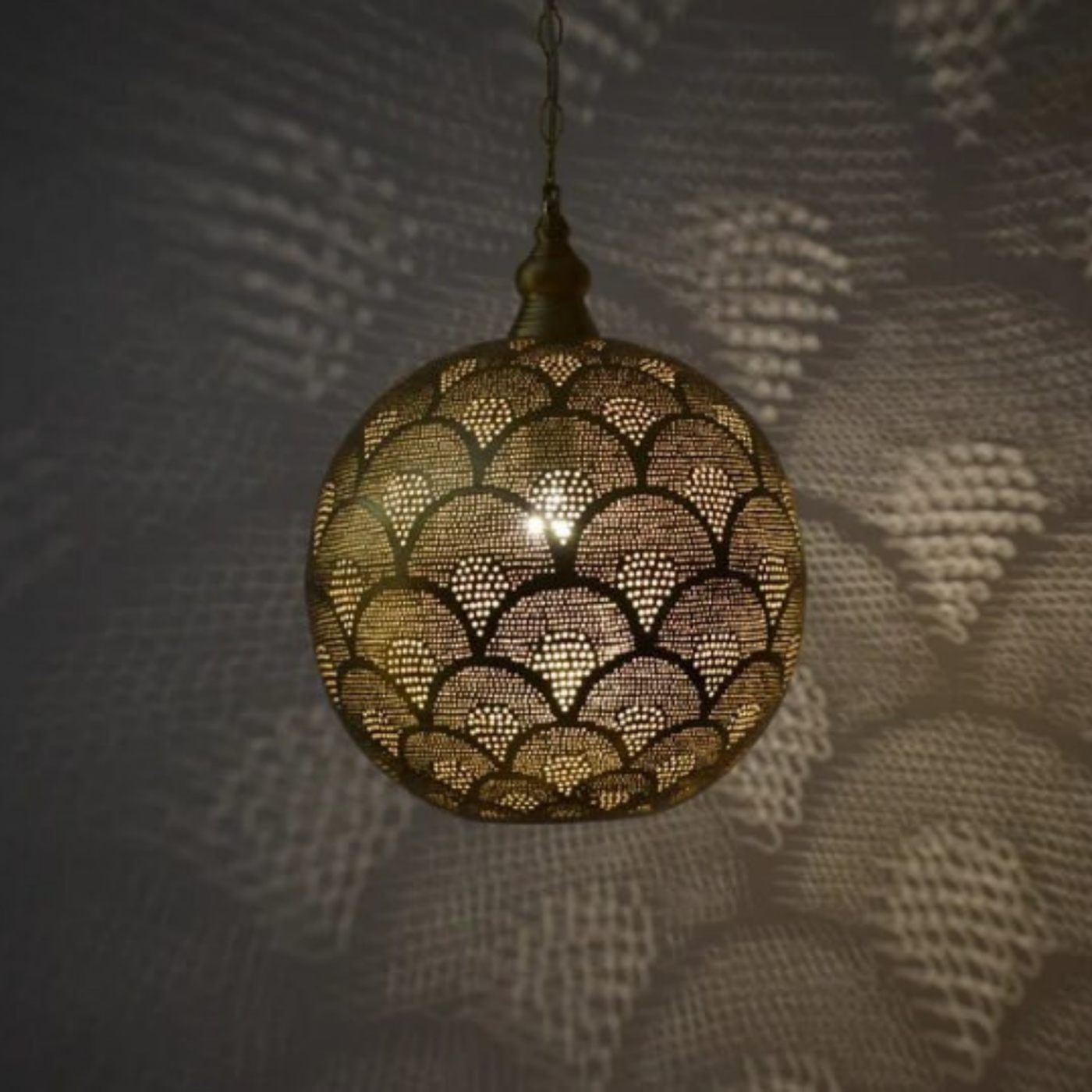 BRASS CEILING LIGHT , ZAYNE