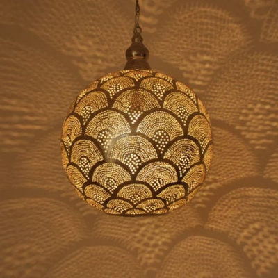 BRASS CEILING LIGHT , ZAYNE