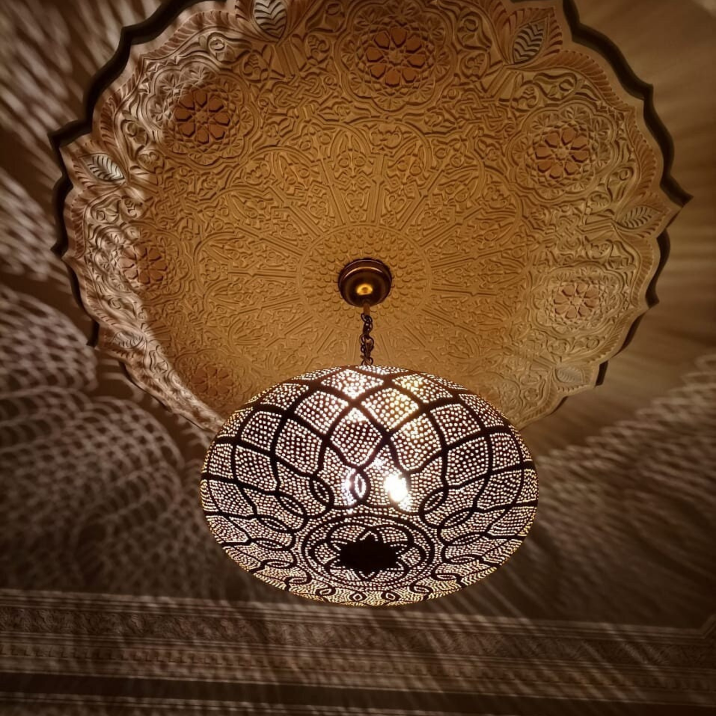 BRASS CEILING LIGHT , ISMAIL