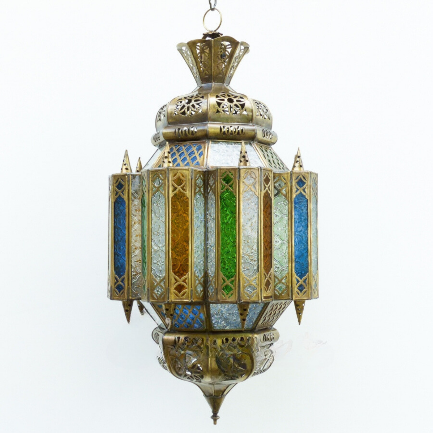 Hanging Moroccan Lantern – Multicolor Design – Luxury for Indoor & Outdoor Lighting Decor
