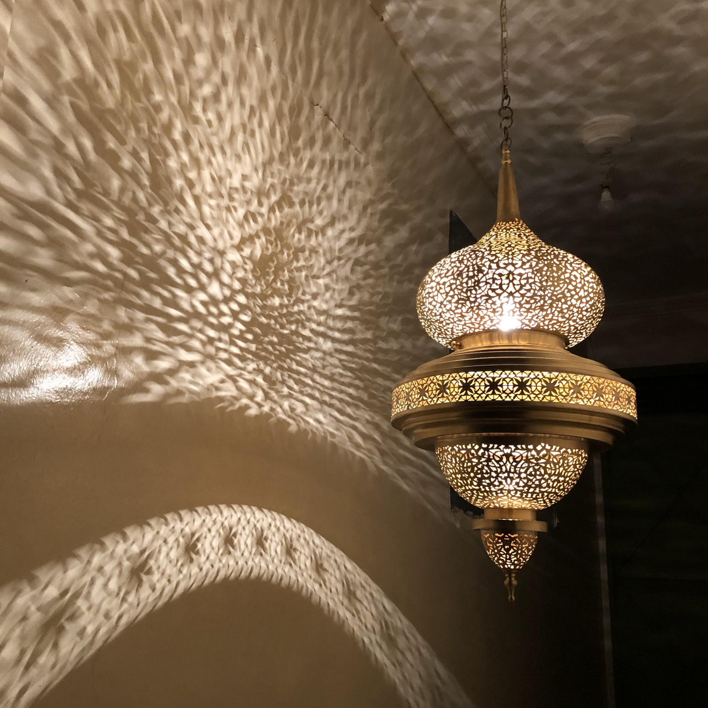 BRASS CEILING LIGHT , RAKIA