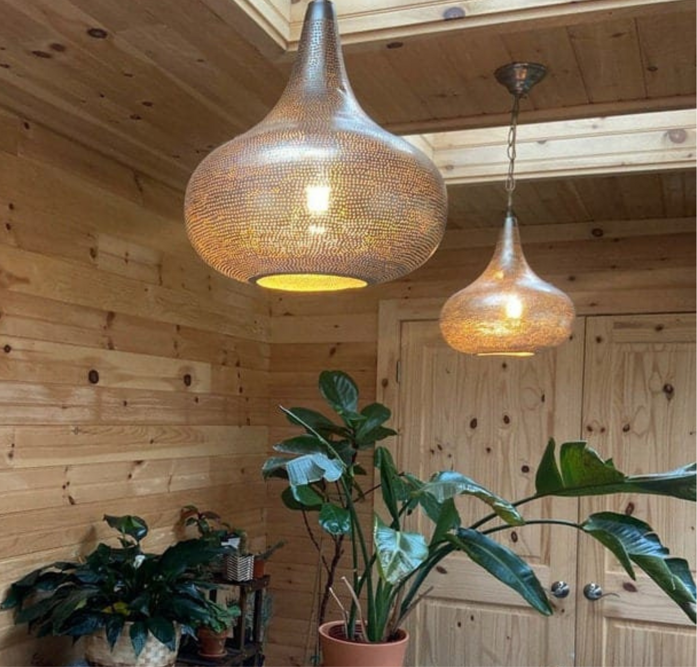 BRASS CEILING LIGHT , IMAN