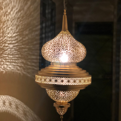 BRASS CEILING LIGHT , RAKIA