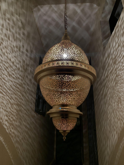 BRASS CEILING LIGHT , NASSIM XL